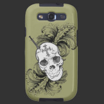 Crânes gothiques et galaxie baroque S3 Cas coques case-mate