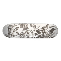 crânes skateboards customisés