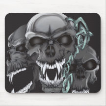crânes tapis de souris