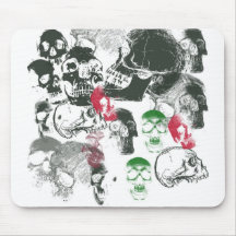 crânes tapis de souris