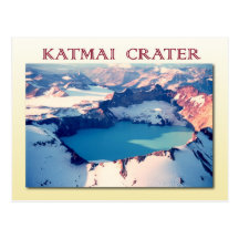 Cratère de Katmai, parc national de Katmai, Alaska Carte Postale