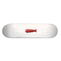 Cravate rouge skateboards personnalisés
