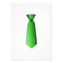 Cravate verte invitations
