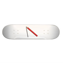 Crayon rouge plateau de skate