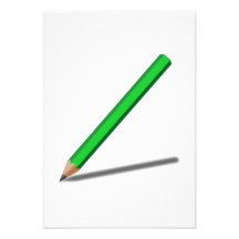 Crayon vert faire-parts