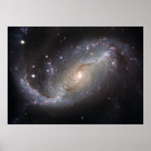Crèche stellaire dans les bras de NGC 1672 Poster