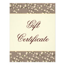 Crème florale de fleurs de cerisier de chèque-cade invitations