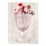 - Crème glacée - parfait doux de crème glacée Carton D'invitation