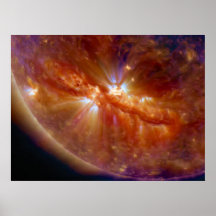 Crépitement Sun Poster