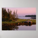 Crépuscule côtier poster