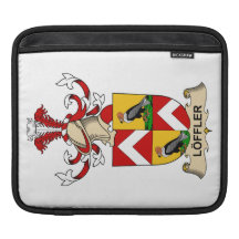 CREST van de Familie van Löffler iPad Sleeves