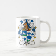 CREST van de Familie van Loffler Koffie Bekers