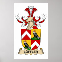 CREST van de Familie van Löffler Posters
