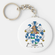 CREST van de Familie van Loffler Sleutelhangers