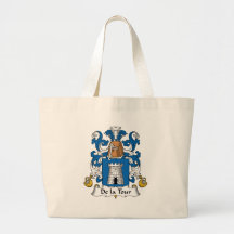 Crête de De la Tour Family Sacs En Toile