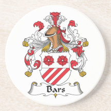 Crête de famille de barres dessous de verres