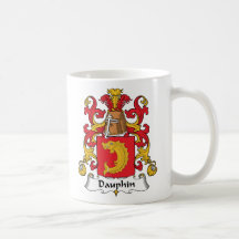 Crête de famille de dauphin tasse à café