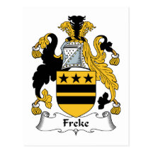 Crête de famille de Freke Cartes Postales