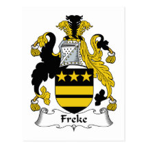 Crête de famille de Freke Cartes Postales