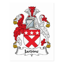Crête de famille de Jardine Cartes Postales