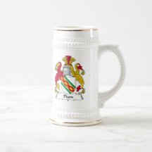 Crête de famille de prune tasses à café