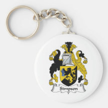 Crête de famille de Simpson Porte-clé