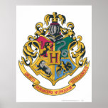 Crête de Hogwarts polychrome Affiche