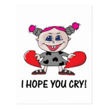 cri de l'espoir u de briseur de coeur carte postale