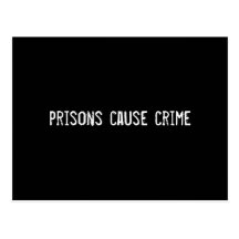 crime de cause de prisons carte postale