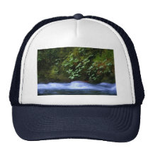 Crique de sel à l'illustration bleue de piscine casquettes de camionneur