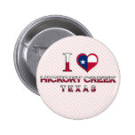 Crique d'hickory, le Texas Pin's Avec Agrafe