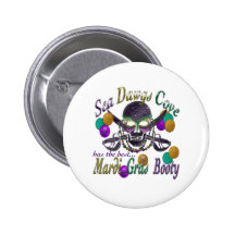 Crique et mardi gras de SeaDawgs Badges Avec Agrafe