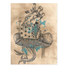Croc et son ruban cartes postales