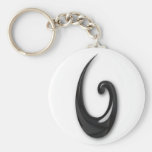 Crochet-obsidien de Maori-Poisson Porte-clef