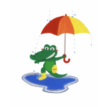 Crocodile mignon sous la pluie t-shirt