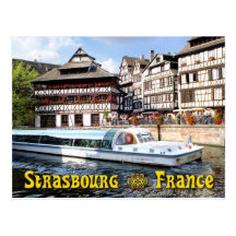 Croisant sur la défectuosité de rivière à Strasbou Carte Postale