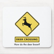 croisement de cerfs communs tapis de souris
