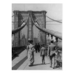 Croisement de pont de Brooklyn Carte Postale