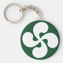 Croix Basque extrudé Porte-clef