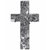 Croix de graffiti t-shirt