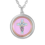 Croix florale de Jésus Collier