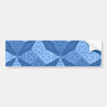 Croix géométriques bleues adhésifs pour voiture