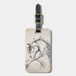 Croquis Artsy de tête de cheval Accessoires Bagagerie