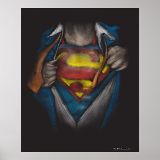 Croquis de coffre de Superman Posters