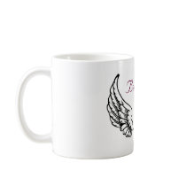 Croyez - la tasse de café d'ailes d'ange