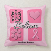 Croyez le cancer du sein d'inspirations oreiller