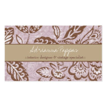 CRU 311-PINK FLORAL CARTE DE VISITE