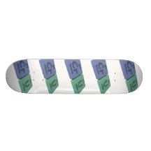 Cru comme chrome de Cr et uranium d'U Skateboard Customisable