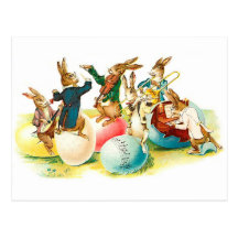 Cru de concert de lapin de Pâques Cartes Postales