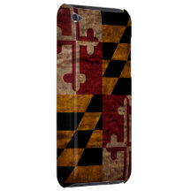 Cru de drapeau du Maryland Coques Barely There iPod